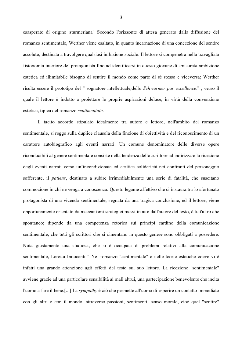 Anteprima della tesi: Il nodo intertestuale 'Werther'-'Ortis', Pagina 3