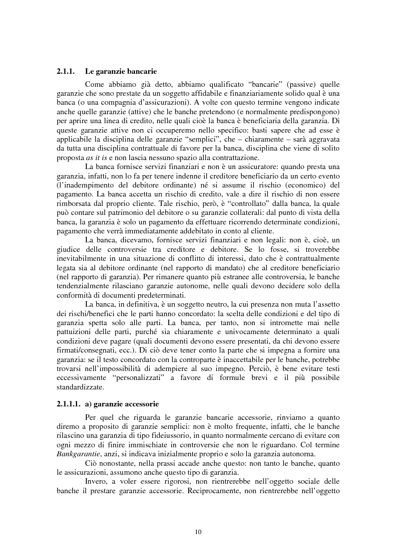Anteprima della tesi: Le garanzie personali nel diritto civile italiano e nel diritto del commercio internazionale, Pagina 6