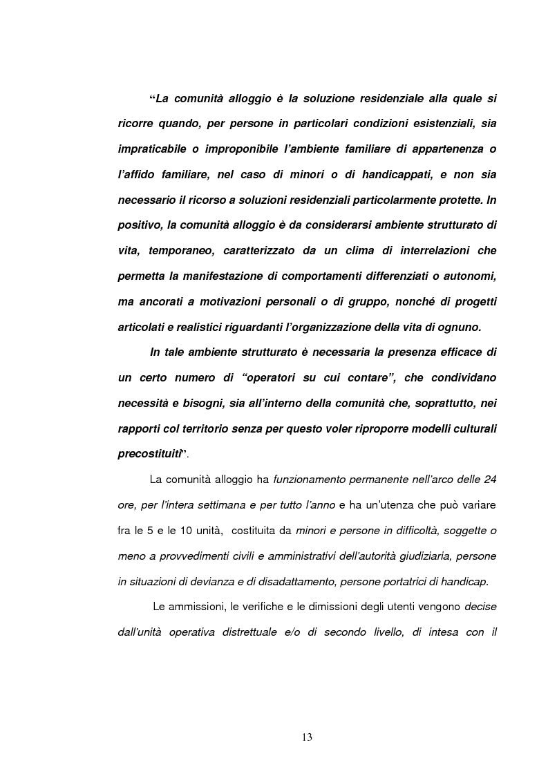 Anteprima della tesi: La comunità per minori: viaggio alla ricerca di significati, Pagina 11