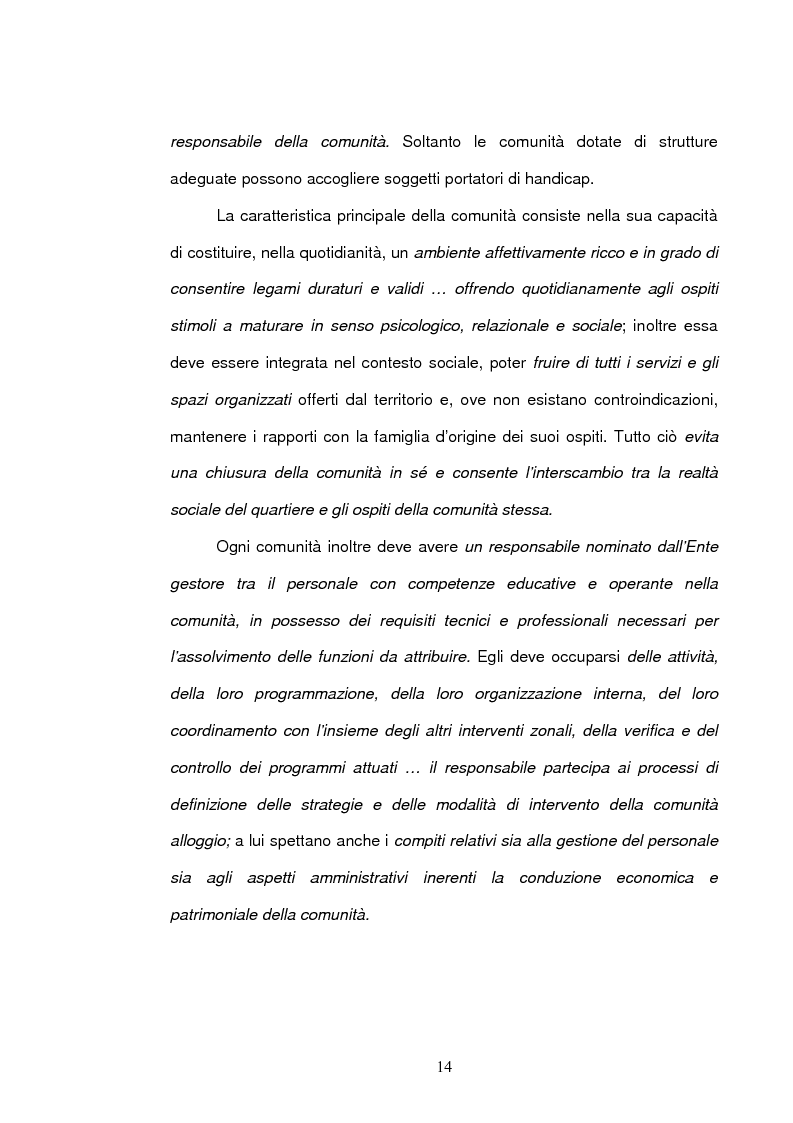 Anteprima della tesi: La comunità per minori: viaggio alla ricerca di significati, Pagina 12
