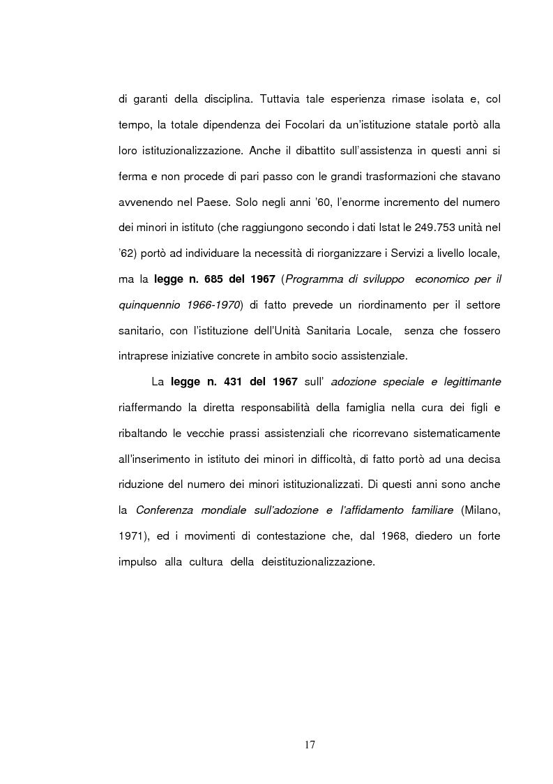 Anteprima della tesi: La comunità per minori: viaggio alla ricerca di significati, Pagina 15