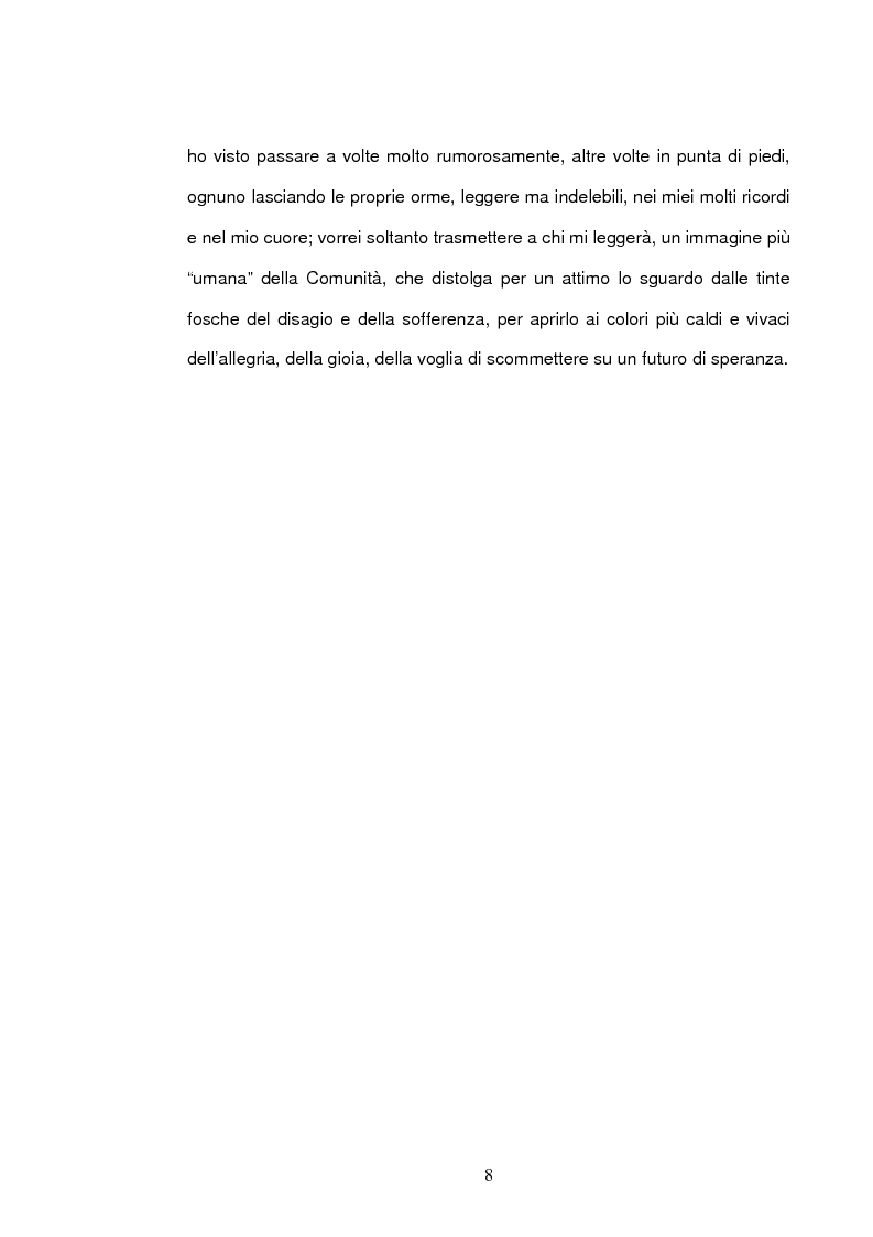 Anteprima della tesi: La comunità per minori: viaggio alla ricerca di significati, Pagina 6
