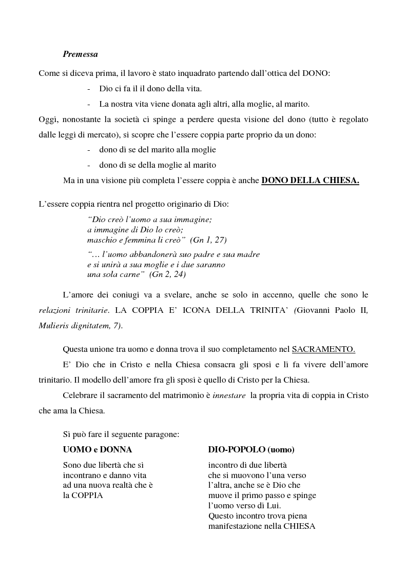 Anteprima della tesi: Essere coppia: dono della Chiesa, per la Chiesa, nella Chiesa, Pagina 2