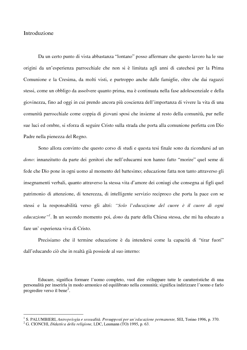 Anteprima della tesi: Essere coppia: dono della Chiesa, per la Chiesa, nella Chiesa, Pagina 6