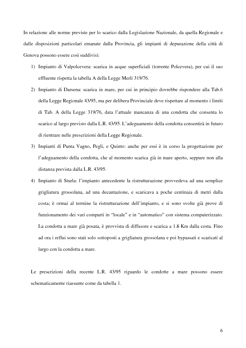 Anteprima della tesi: La deodorizzazione dell'aria in impianti di trattamento dei reflui urbani: il caso del nuovo impianto di Sturla a Genova, Pagina 2