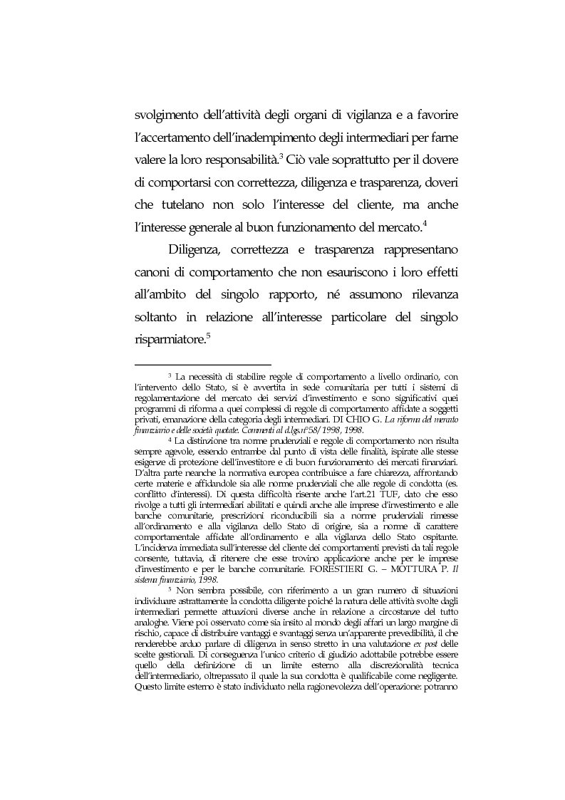 Anteprima della tesi: Obblighi di comportamento e responsabilità degli intermediari finanziari, Pagina 11