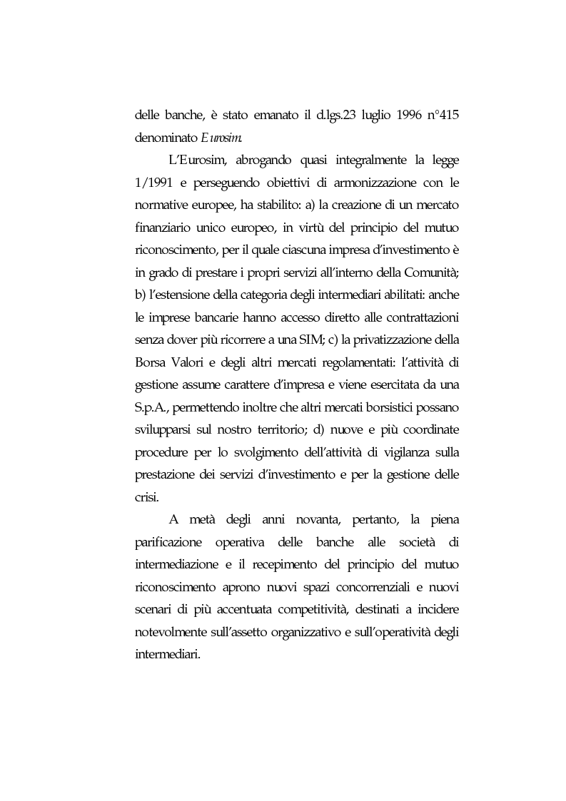 Anteprima della tesi: Obblighi di comportamento e responsabilità degli intermediari finanziari, Pagina 6