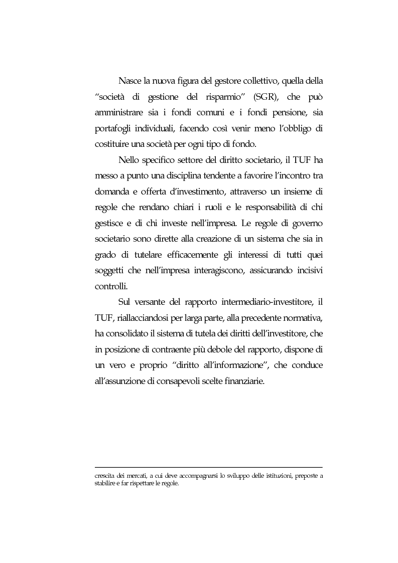 Anteprima della tesi: Obblighi di comportamento e responsabilità degli intermediari finanziari, Pagina 8