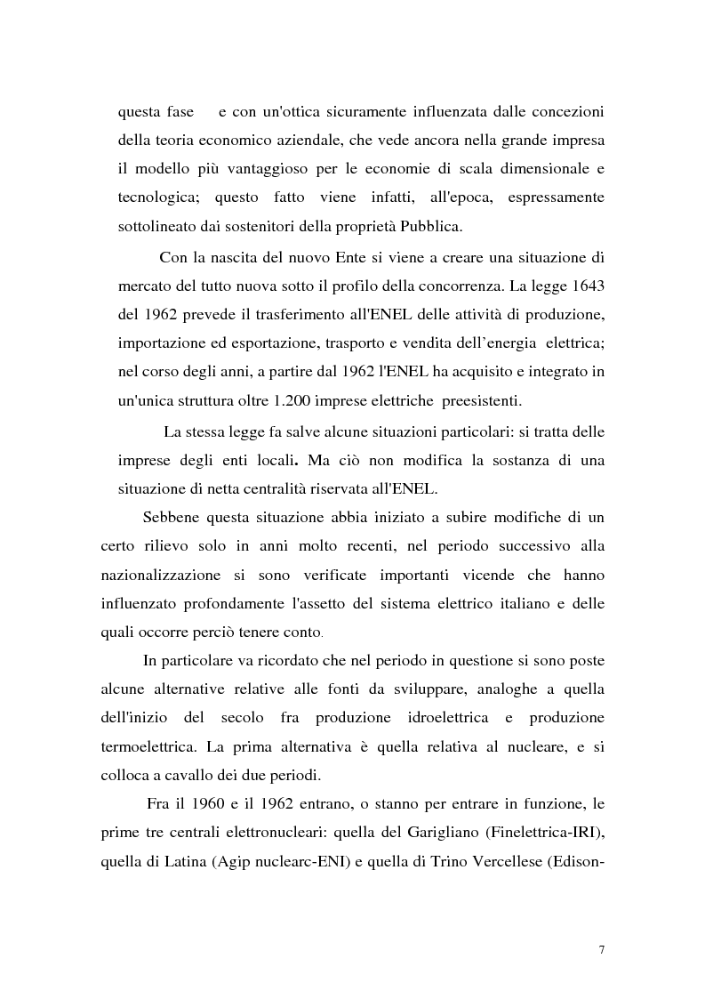 Anteprima della tesi: La liberalizzazione del settore elettrico: analisi e prospettive concorrenziali, Pagina 10