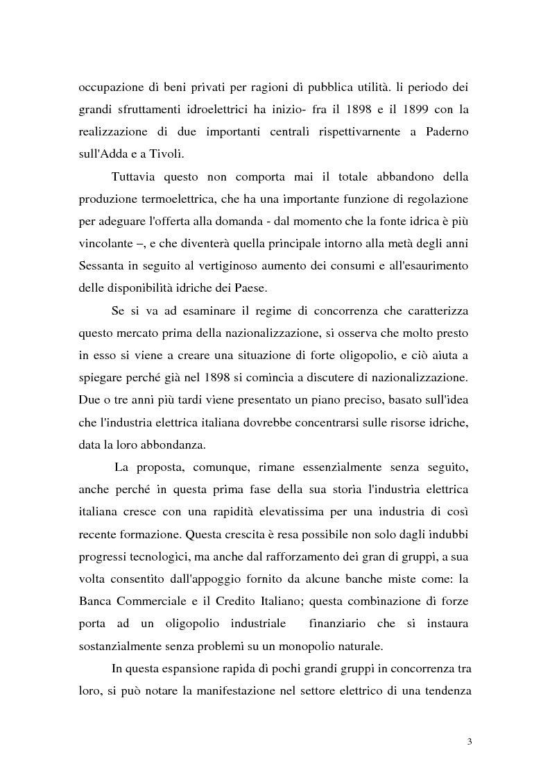 Anteprima della tesi: La liberalizzazione del settore elettrico: analisi e prospettive concorrenziali, Pagina 6