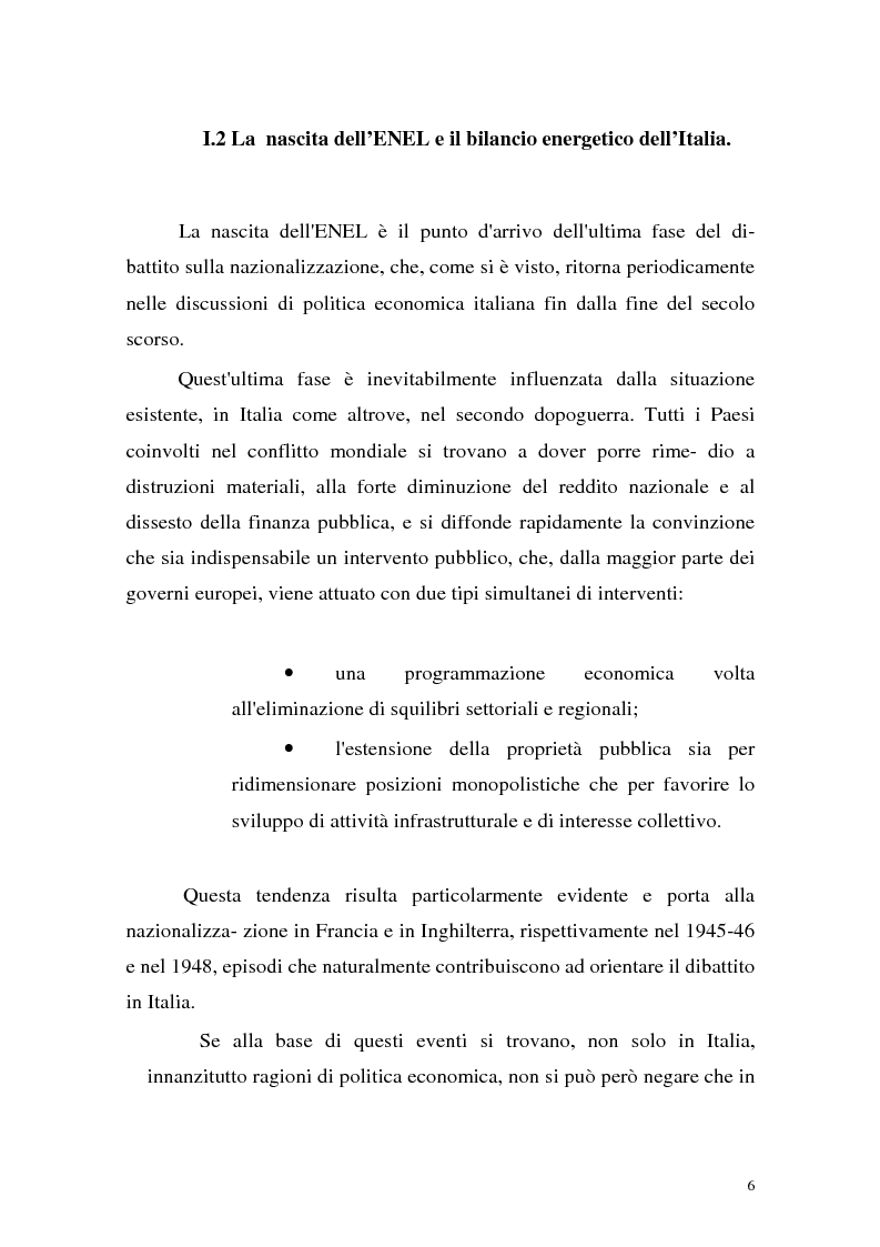 Anteprima della tesi: La liberalizzazione del settore elettrico: analisi e prospettive concorrenziali, Pagina 9