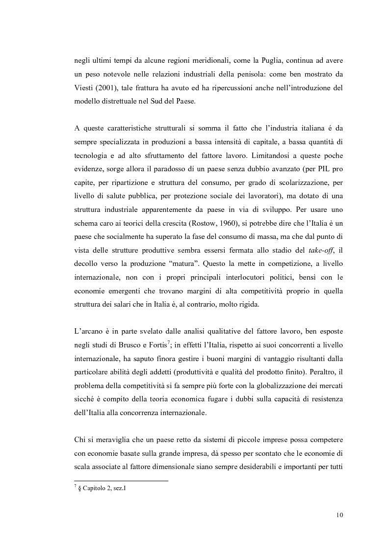 Anteprima della tesi: I distretti industriali: un confronto tra l'esperienza italiana e quella francese, Pagina 7