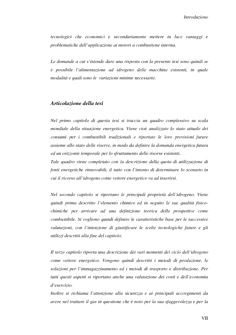 Anteprima della tesi: Idrogeno come combustibile nei motori a combustione interna, Pagina 3