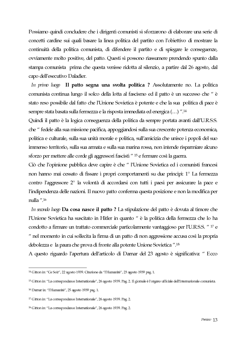 Anteprima della tesi: Il partito comunista francese dal patto nazi-sovietico all'operazione Barbarossa, Pagina 11