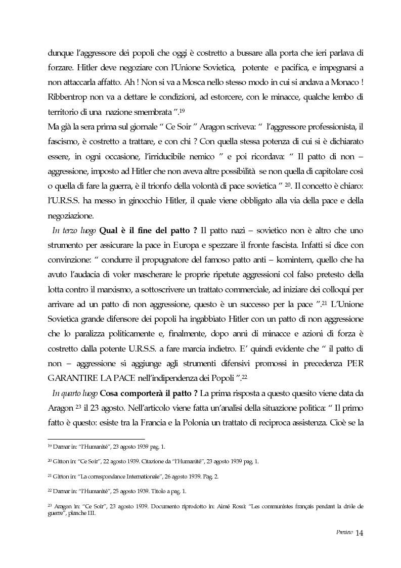 Anteprima della tesi: Il partito comunista francese dal patto nazi-sovietico all'operazione Barbarossa, Pagina 12