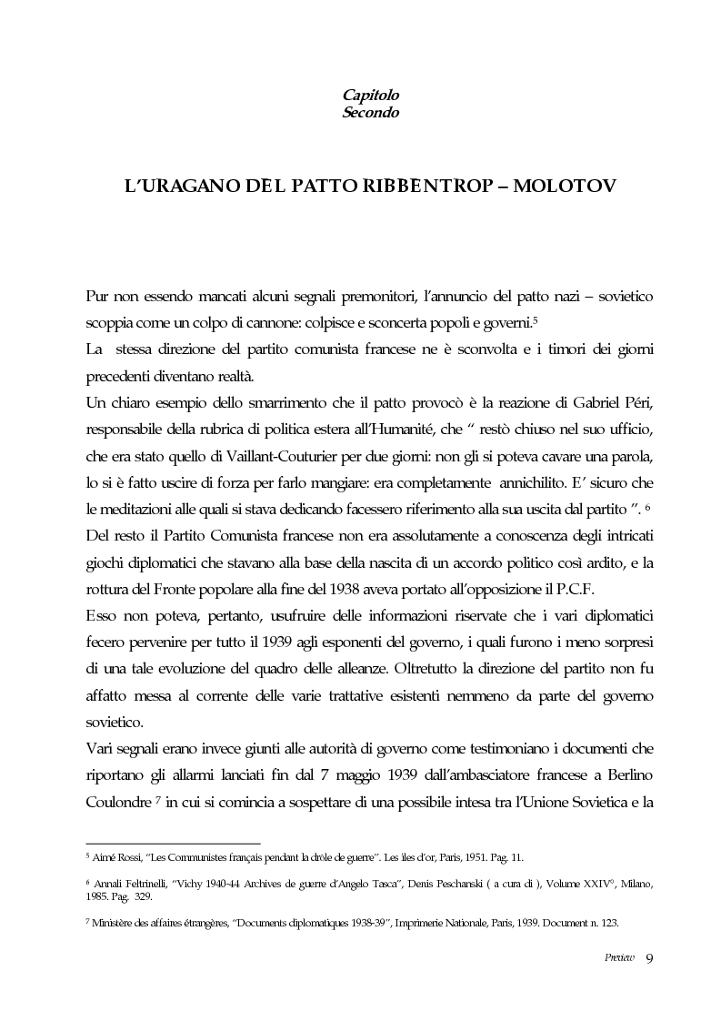 Anteprima della tesi: Il partito comunista francese dal patto nazi-sovietico all'operazione Barbarossa, Pagina 7
