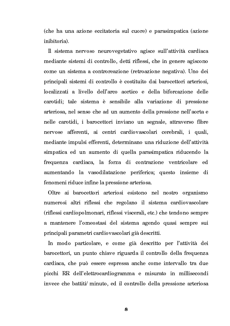 Anteprima della tesi: Stime di entropia in sistemi complessi: applicazione all'analisi di sistemi cardiovascolari, Pagina 8