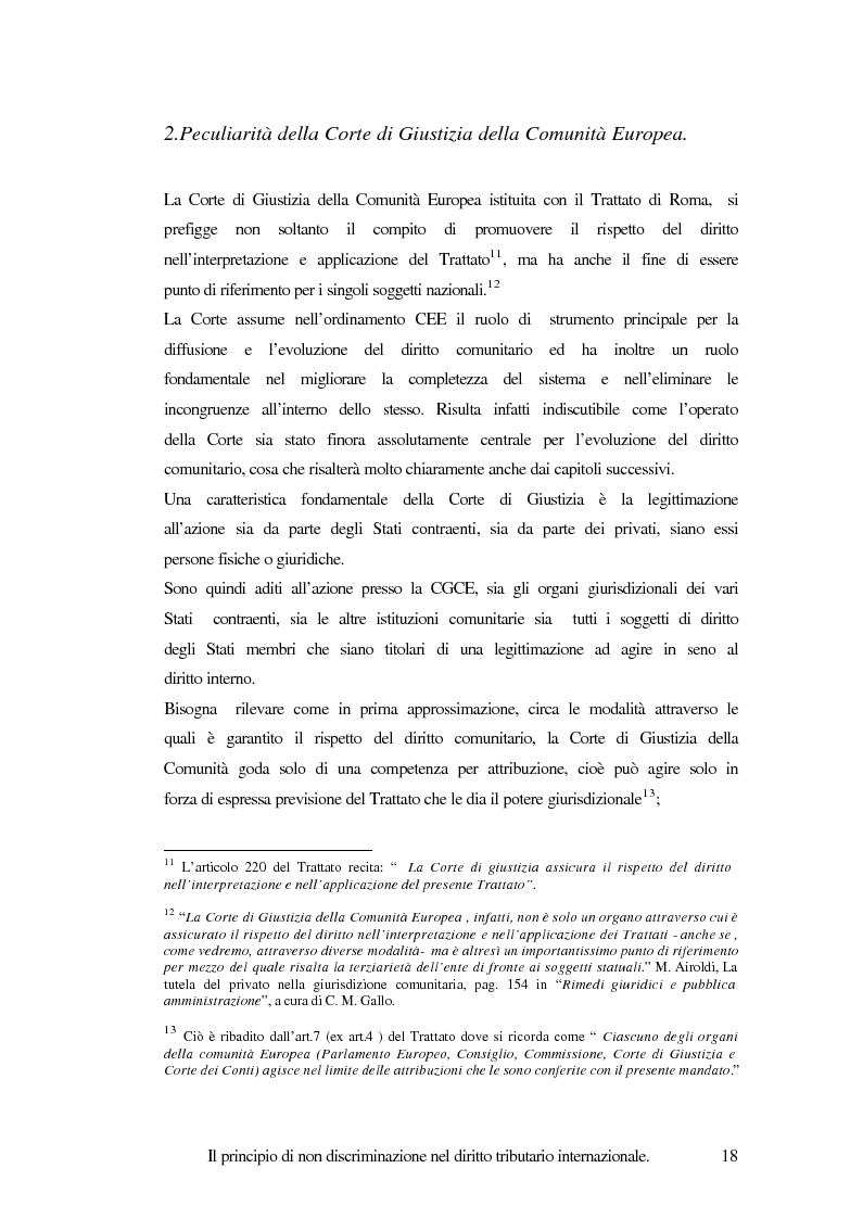 Anteprima della tesi: Il principio di non discriminazione nel diritto tributario internazionale, Pagina 8