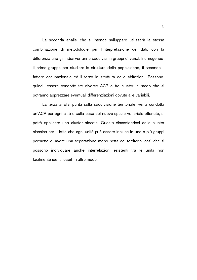 Anteprima della tesi: Analisi socioeconomica e demografica dei 4 grandi comuni del Mezzogiorno, Pagina 3