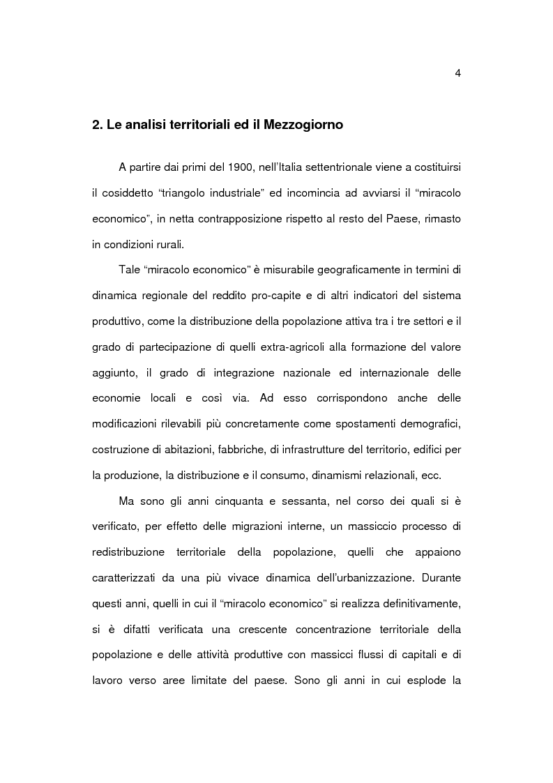 Anteprima della tesi: Analisi socioeconomica e demografica dei 4 grandi comuni del Mezzogiorno, Pagina 4