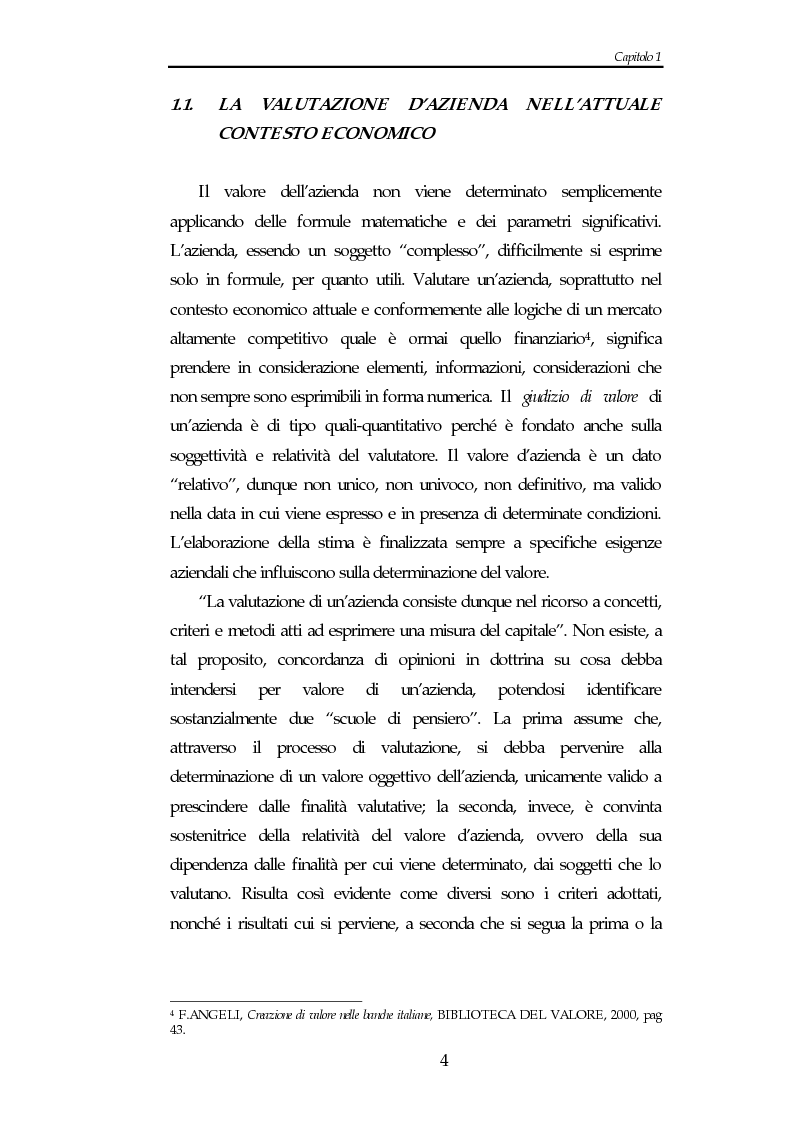Anteprima della tesi: La valutazione delle banche: peculiarità del settore, modelli applicati e analisi del rischio. Il caso Banca Popolare di Bergamo, Pagina 6