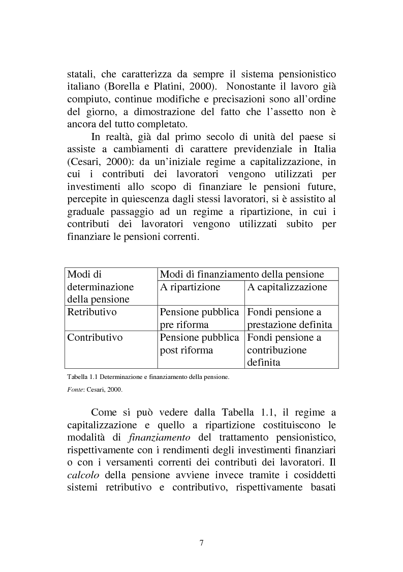Anteprima della tesi: Aspetti psicologici della riforma previdenziale in Italia, Pagina 4