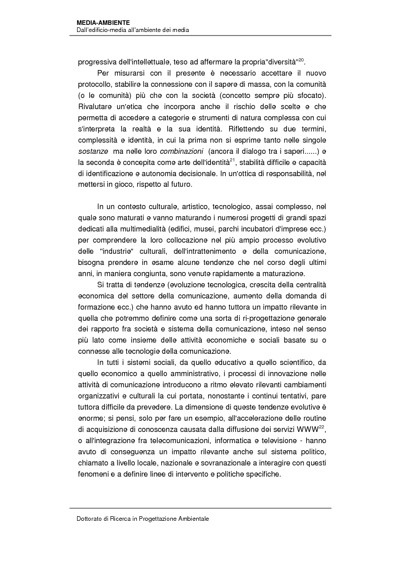 Anteprima della tesi: Media-Ambiente: dall’edificio-media all’ambiente dei media, Pagina 15