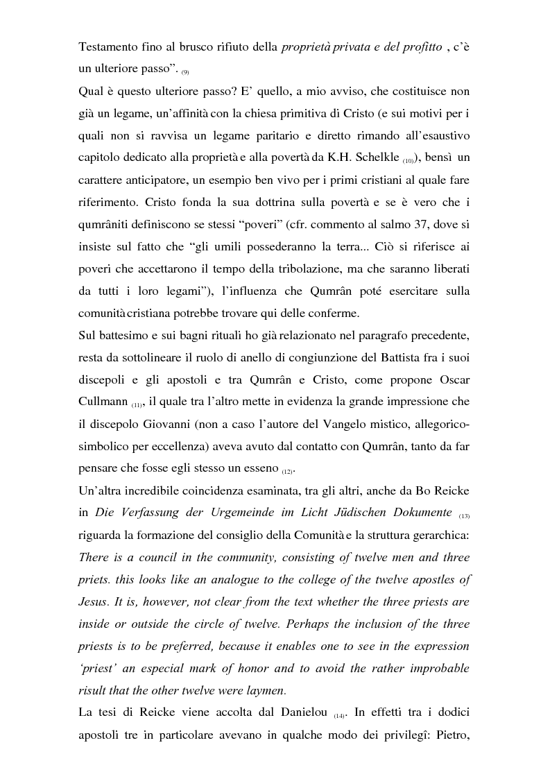 Anteprima della tesi: Il problema dei rapporti tra i testi di Qumran e il Vangelo di Giovanni: un bilancio alla luce degli studi più recenti, Pagina 11