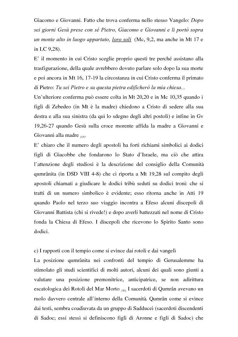 Anteprima della tesi: Il problema dei rapporti tra i testi di Qumran e il Vangelo di Giovanni: un bilancio alla luce degli studi più recenti, Pagina 12