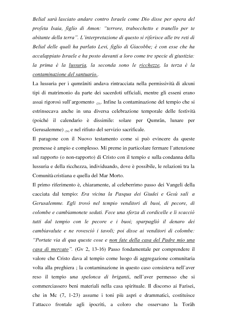 Anteprima della tesi: Il problema dei rapporti tra i testi di Qumran e il Vangelo di Giovanni: un bilancio alla luce degli studi più recenti, Pagina 14