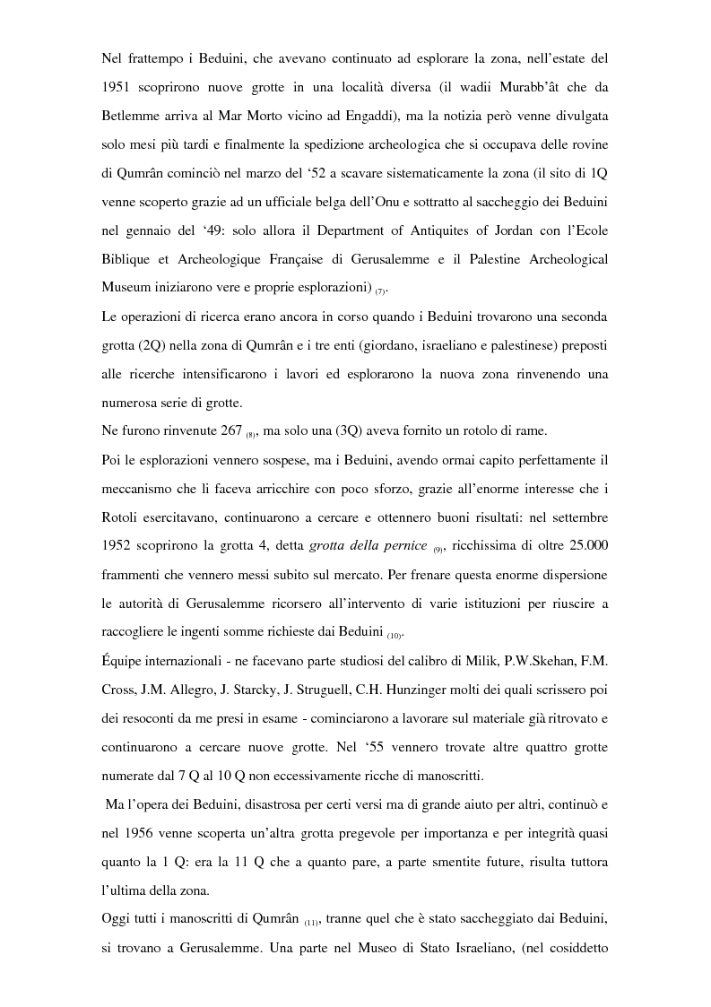 Anteprima della tesi: Il problema dei rapporti tra i testi di Qumran e il Vangelo di Giovanni: un bilancio alla luce degli studi più recenti, Pagina 4