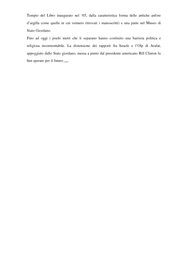 Anteprima della tesi: Il problema dei rapporti tra i testi di Qumran e il Vangelo di Giovanni: un bilancio alla luce degli studi più recenti, Pagina 5