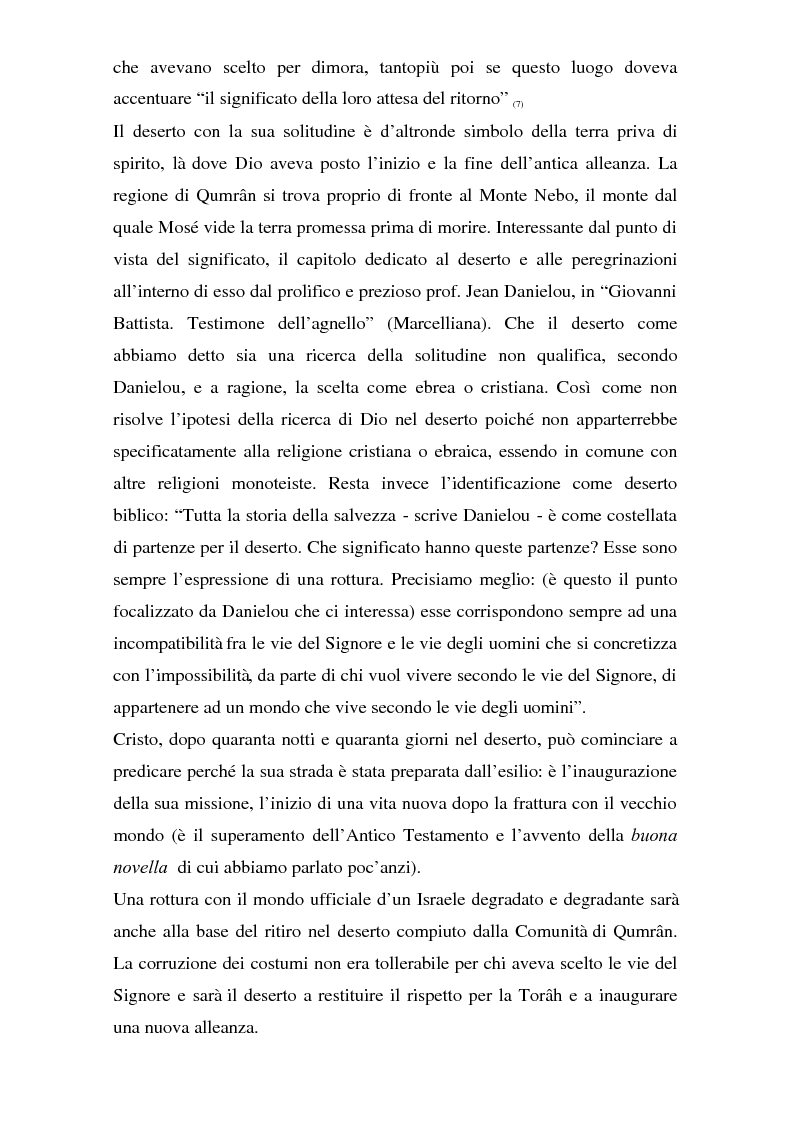 Anteprima della tesi: Il problema dei rapporti tra i testi di Qumran e il Vangelo di Giovanni: un bilancio alla luce degli studi più recenti, Pagina 8