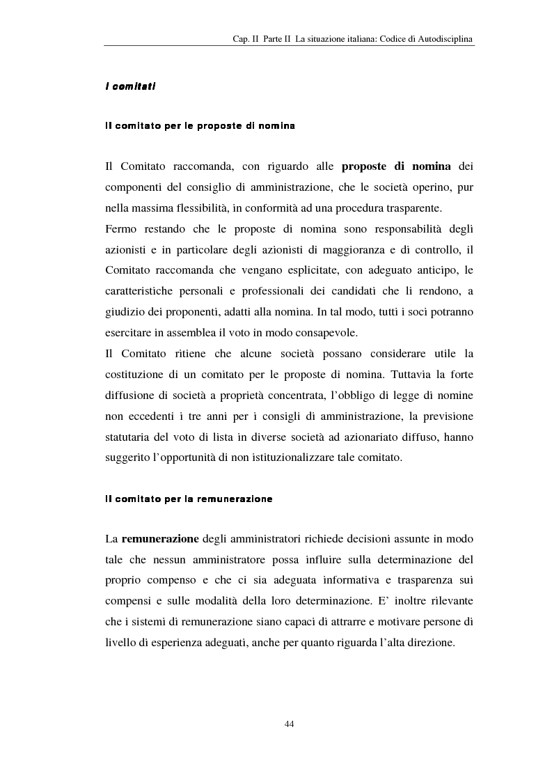 Anteprima della tesi: Corporate Governance. Il Codice di autodisciplina per le società per azioni quotate, Pagina 15