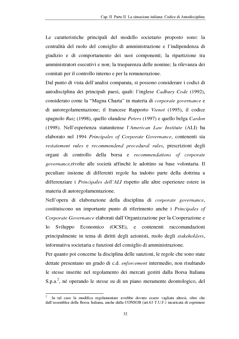 Anteprima della tesi: Corporate Governance. Il Codice di autodisciplina per le società per azioni quotate, Pagina 3