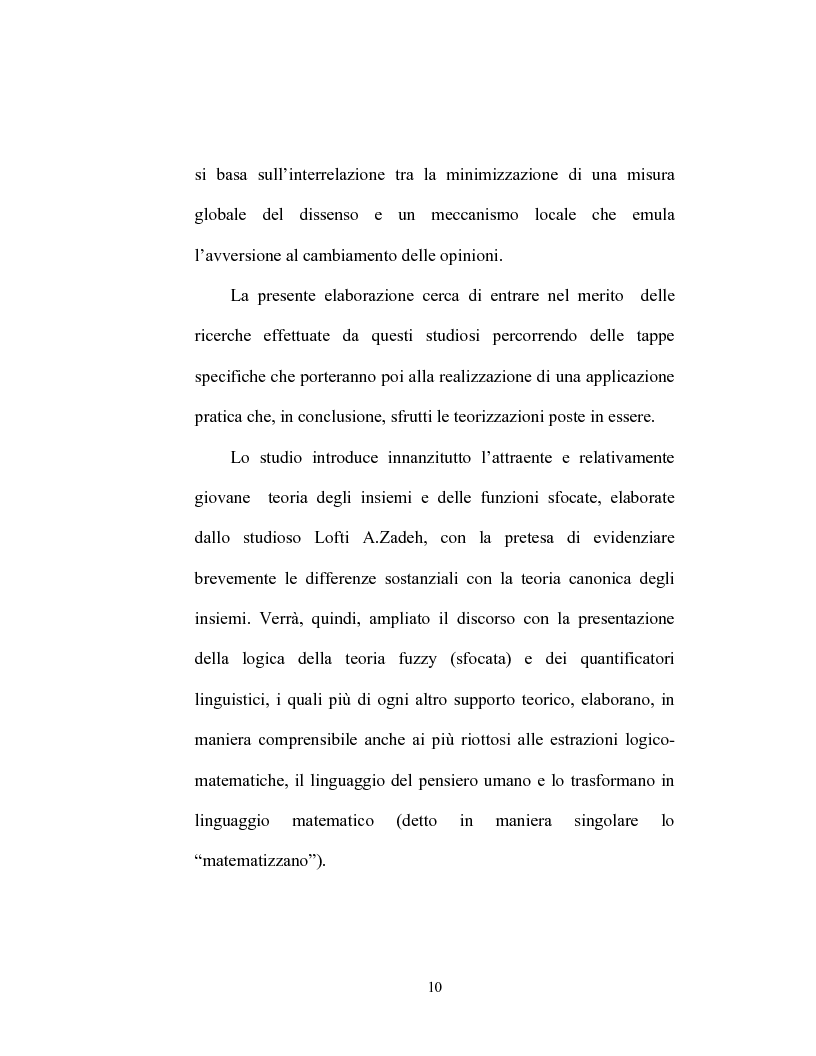 Anteprima della tesi: La misura e la dinamica del consenso in un gruppo di persone che prendono decisioni, Pagina 4