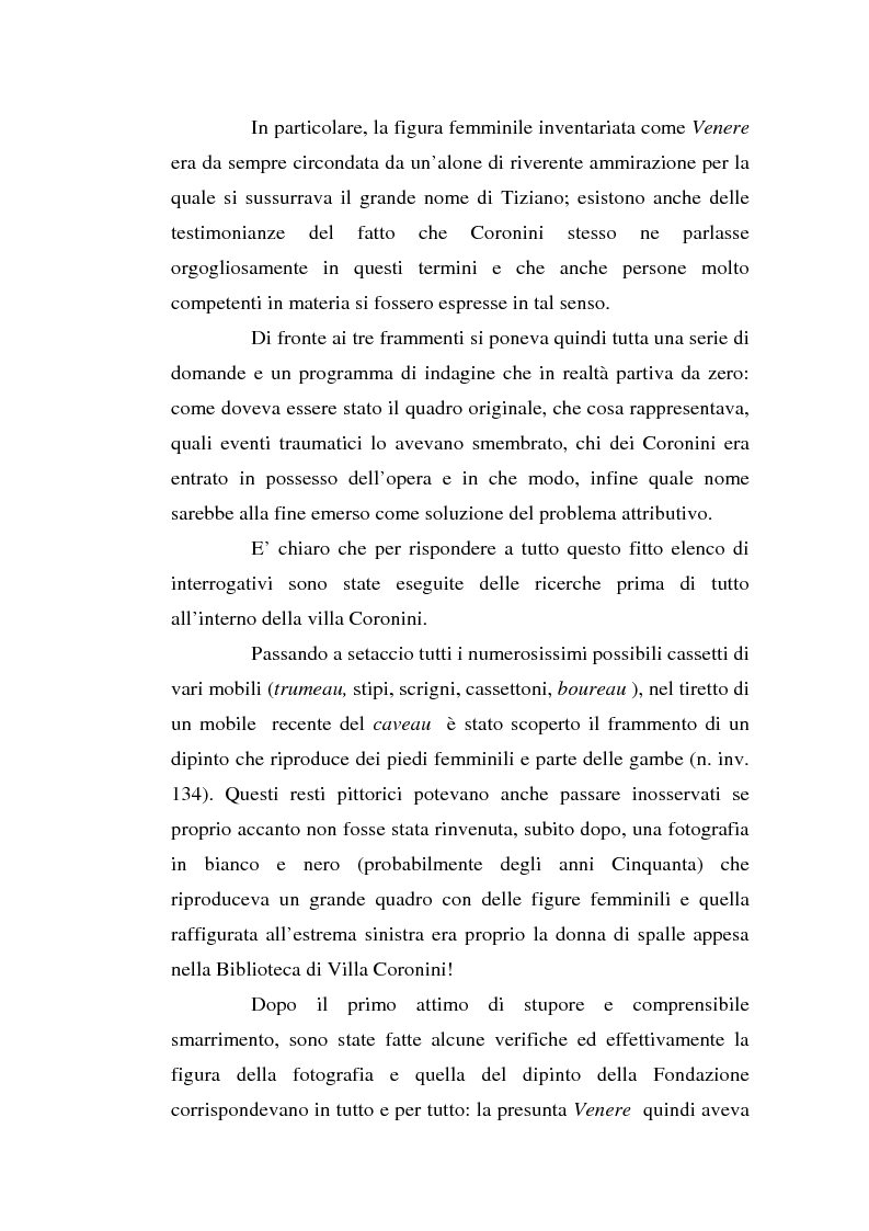 Anteprima della tesi: La Danae tizianesca Coronini Cronberg. Ricostruzione della storia dell'opera e il problema della sua attribuzione, Pagina 2