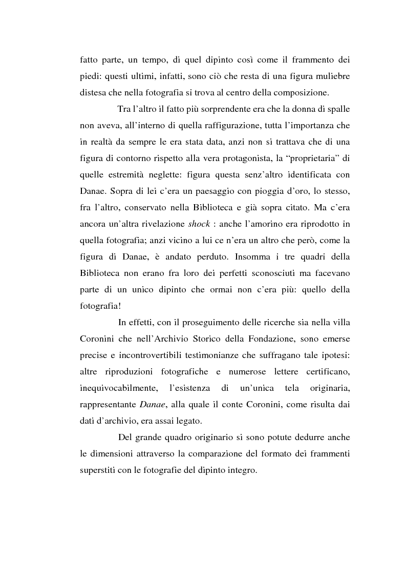 Anteprima della tesi: La Danae tizianesca Coronini Cronberg. Ricostruzione della storia dell'opera e il problema della sua attribuzione, Pagina 3