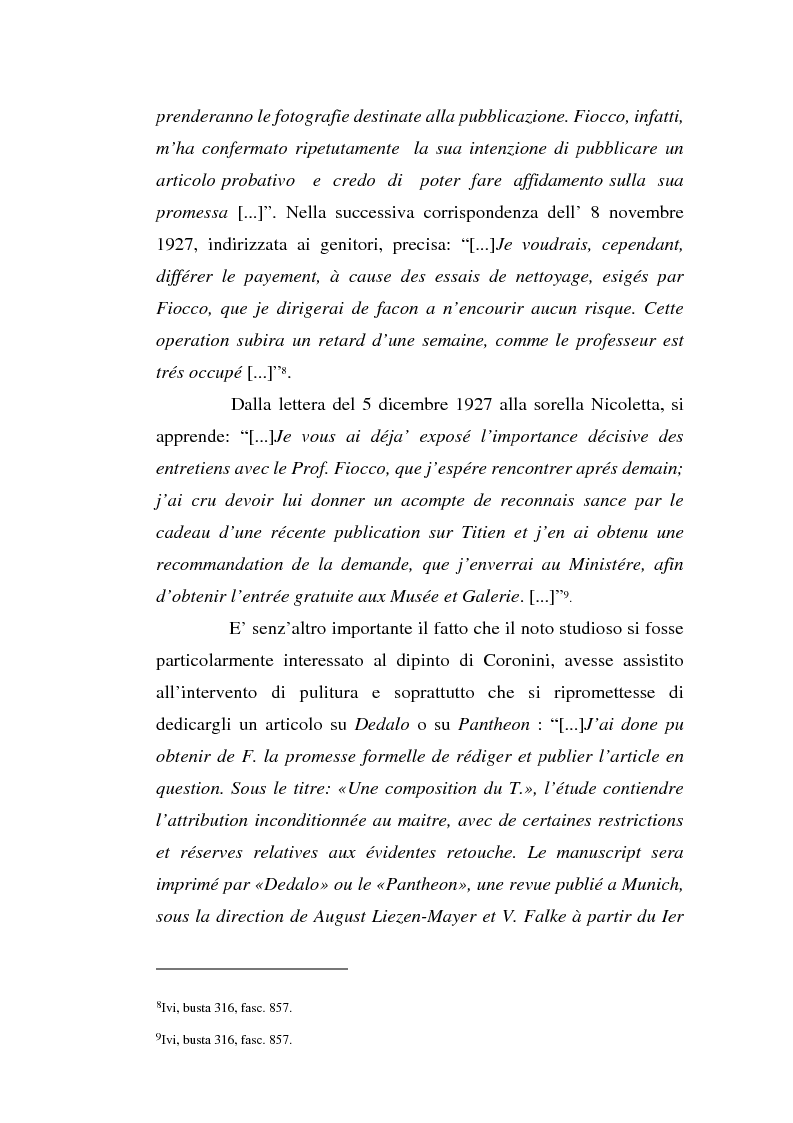 Anteprima della tesi: La Danae tizianesca Coronini Cronberg. Ricostruzione della storia dell'opera e il problema della sua attribuzione, Pagina 6