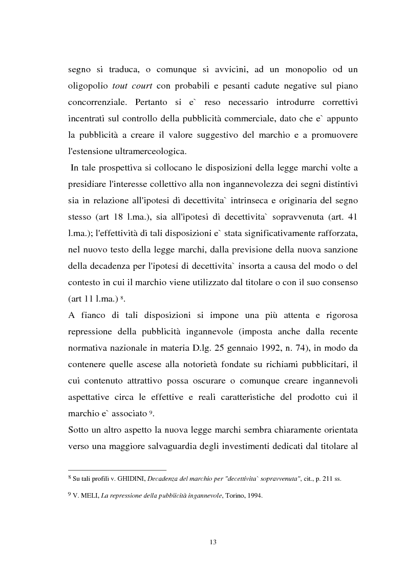 Anteprima della tesi: Il marchio che gode di rinomanza, Pagina 10