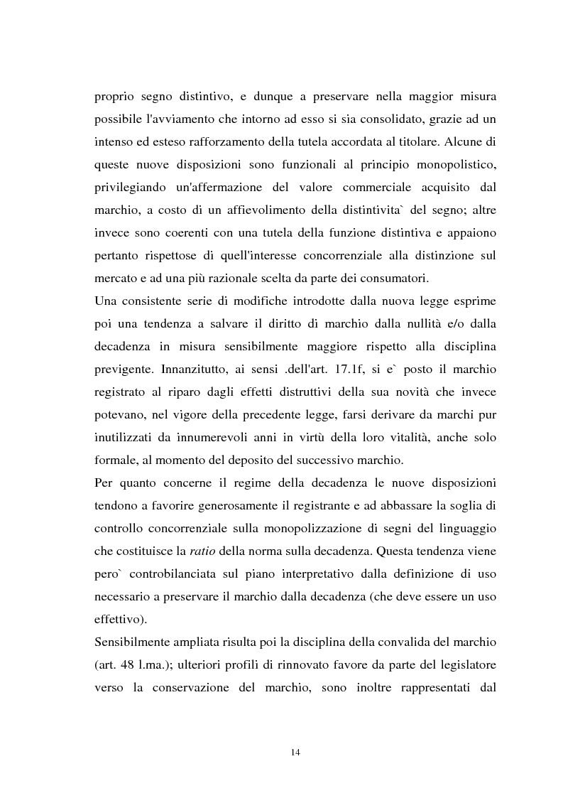 Anteprima della tesi: Il marchio che gode di rinomanza, Pagina 11
