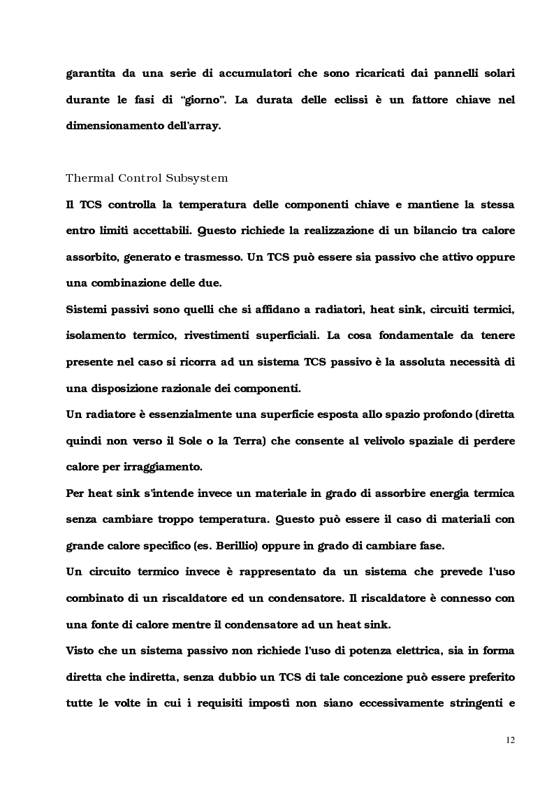 Anteprima della tesi: Tecnologie per il dispiegamento di pannelli solari per applicazioni spaziali. L'esempio del satellite Prima. Analisi preliminare cinematico-strutturale, Pagina 10