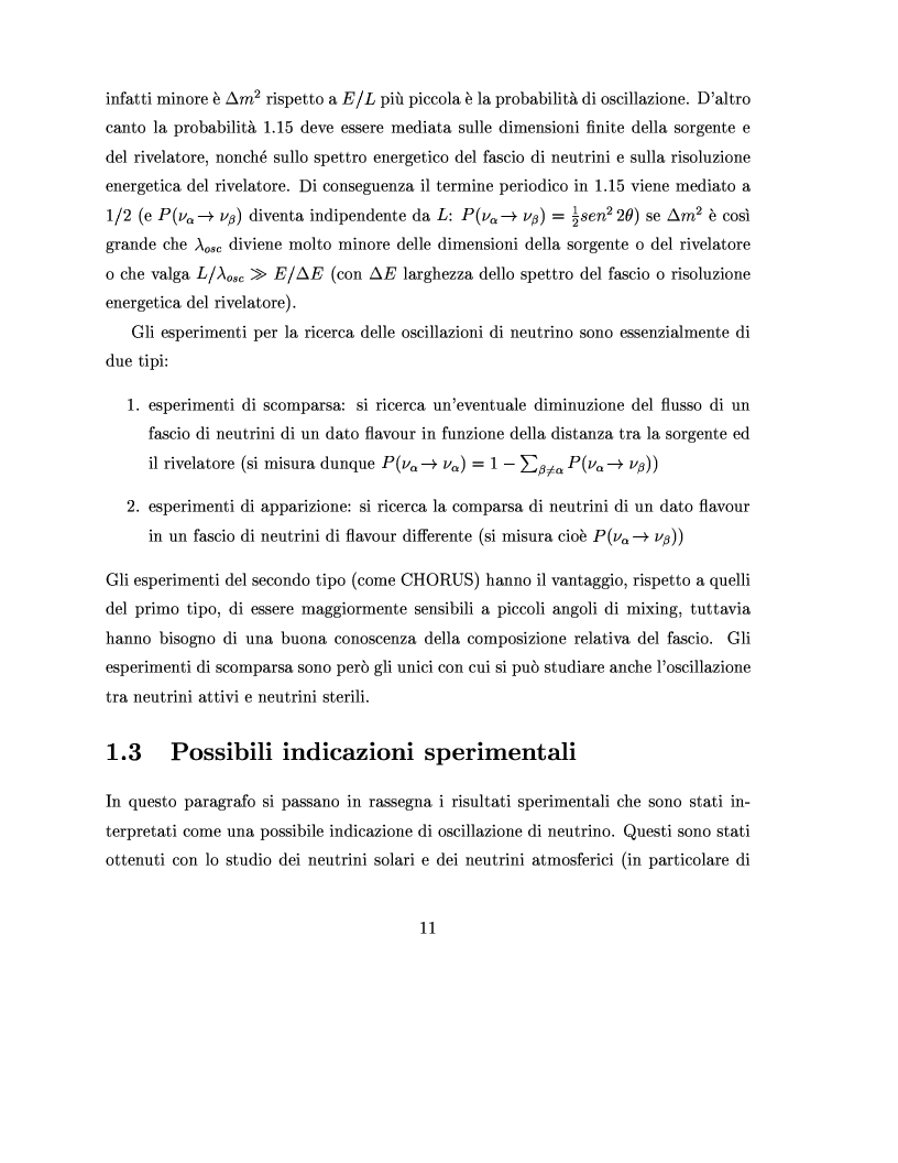 Anteprima della tesi: Decadimento tau -> 3pi nutau per la ricerca delle oscillazioni numu -> nutau in Chorus, Pagina 11