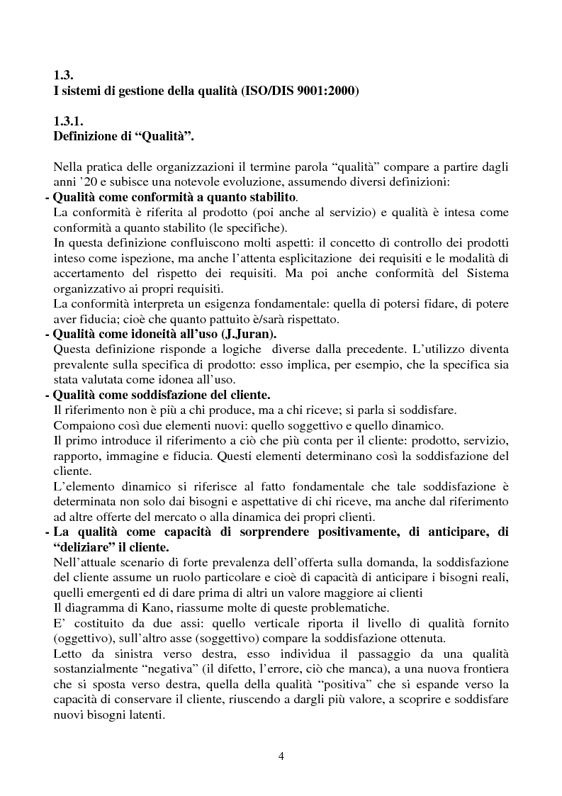 Anteprima della tesi: Sviluppo di un sistema integrato di controllo della qualità e dell'igiene in un'industria di produzione del cioccolato, Pagina 4