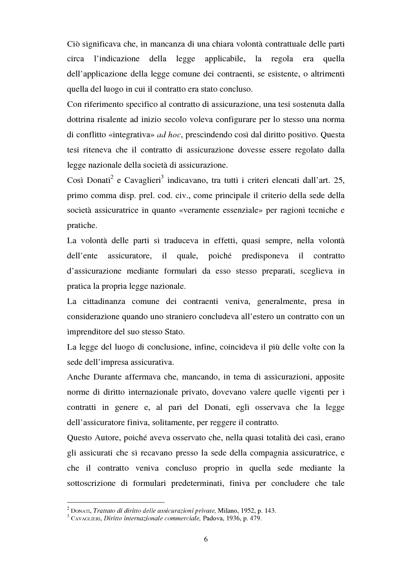 Anteprima della tesi: La legge applicabile al contratto di assicurazione con rischio localizzato nella CE, Pagina 4