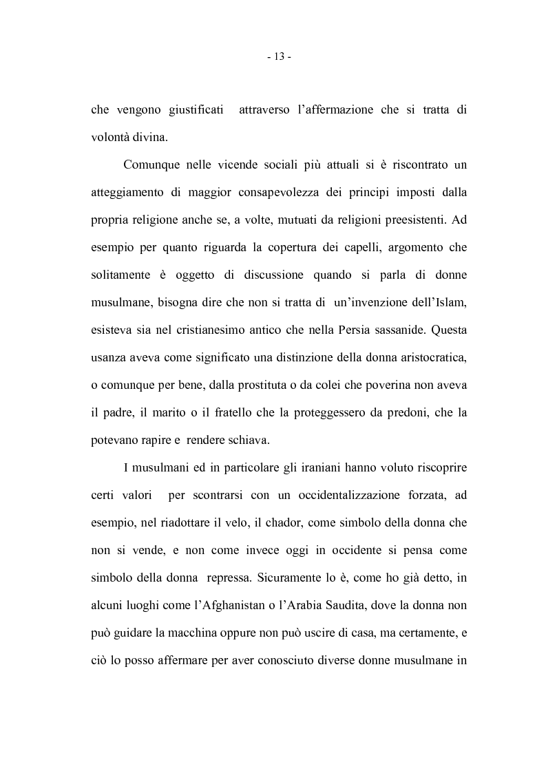 Anteprima della tesi: La coppia iraniana in Italia. La relazione di coppia, tra tradizione e migrazione., Pagina 13