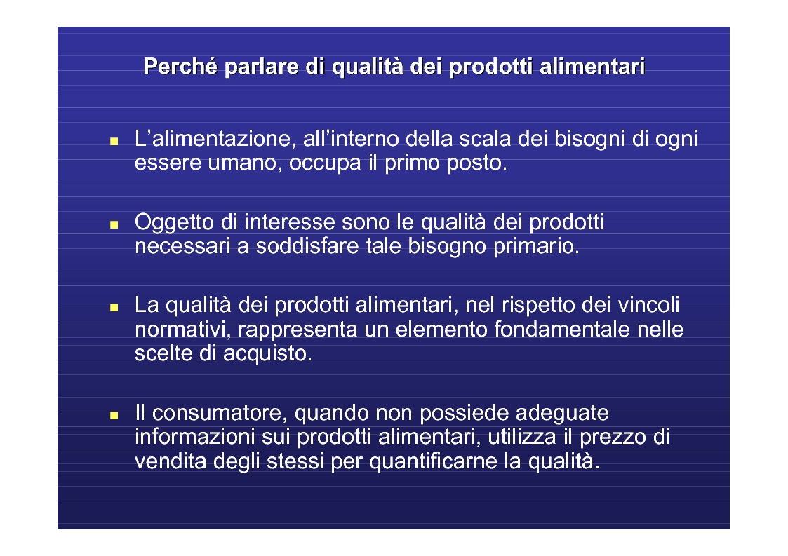 Anteprima della tesi: La qualità dei prodotti alimentari, Pagina 2