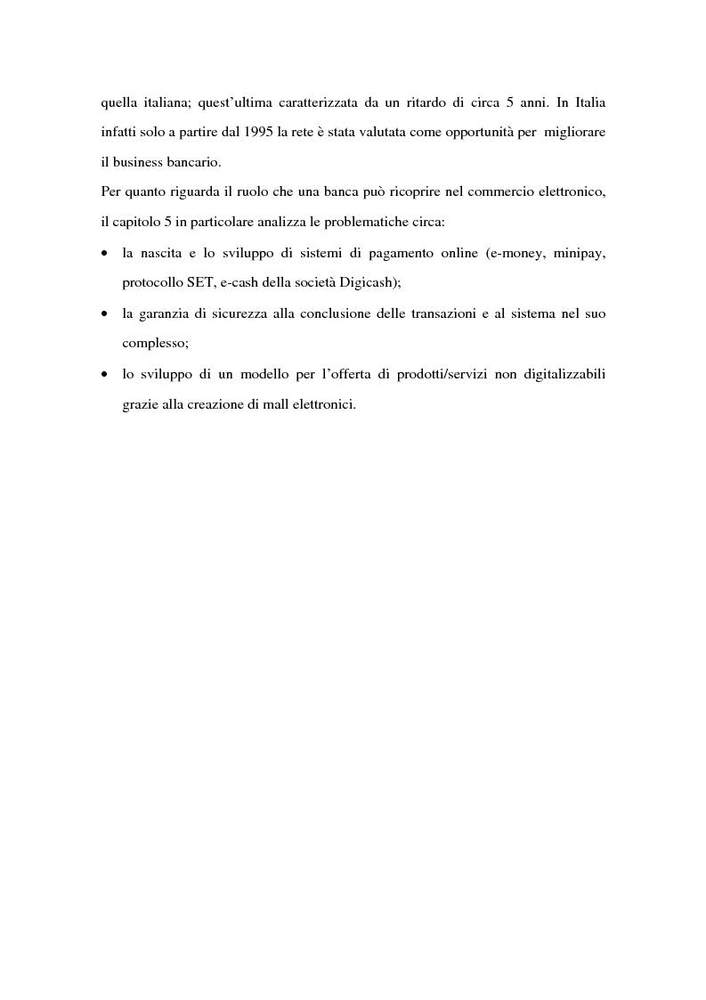Anteprima della tesi: Il ruolo delle banche nel commercio elettronico, Pagina 4