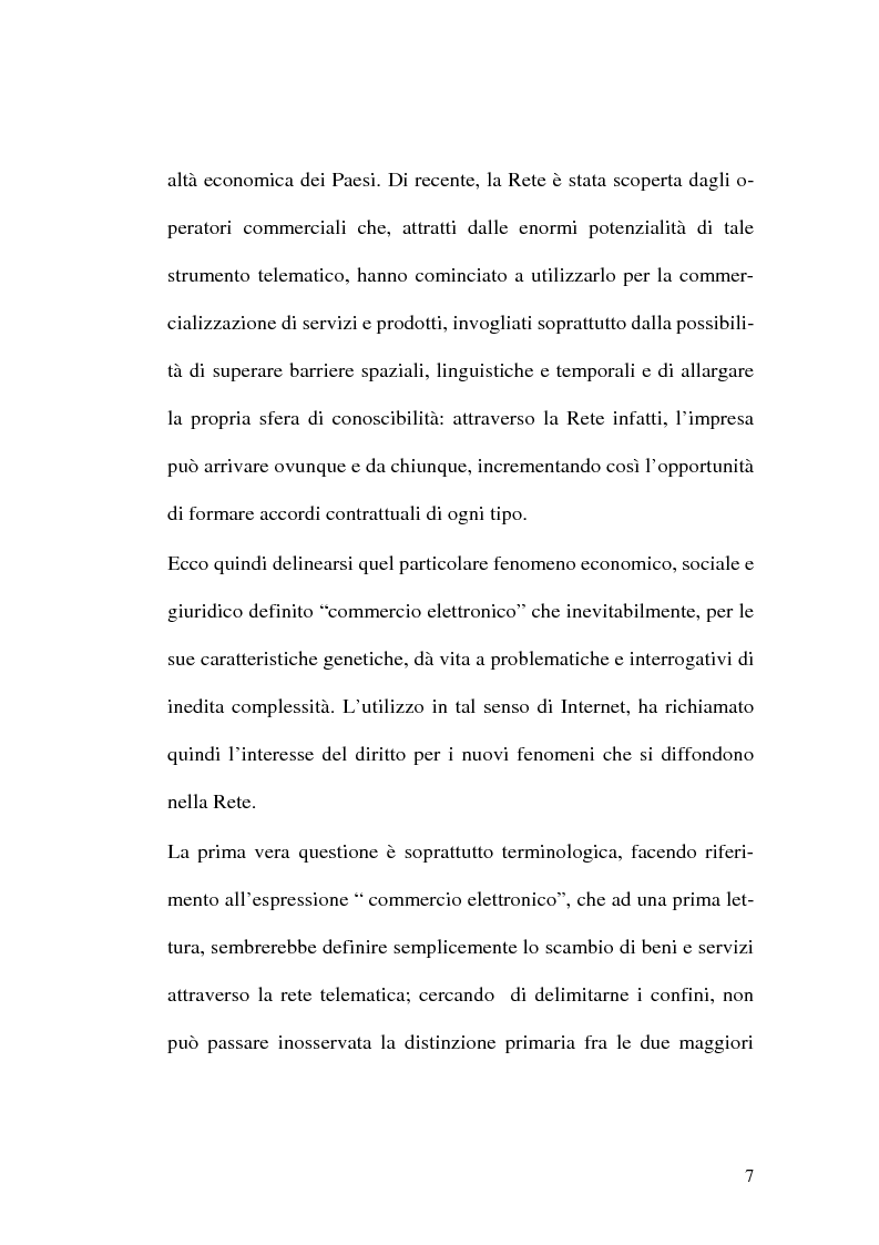 Anteprima della tesi: Pubblicità e informative commerciali in materia di tutela del consumatore, nel commercio on-line, Pagina 5