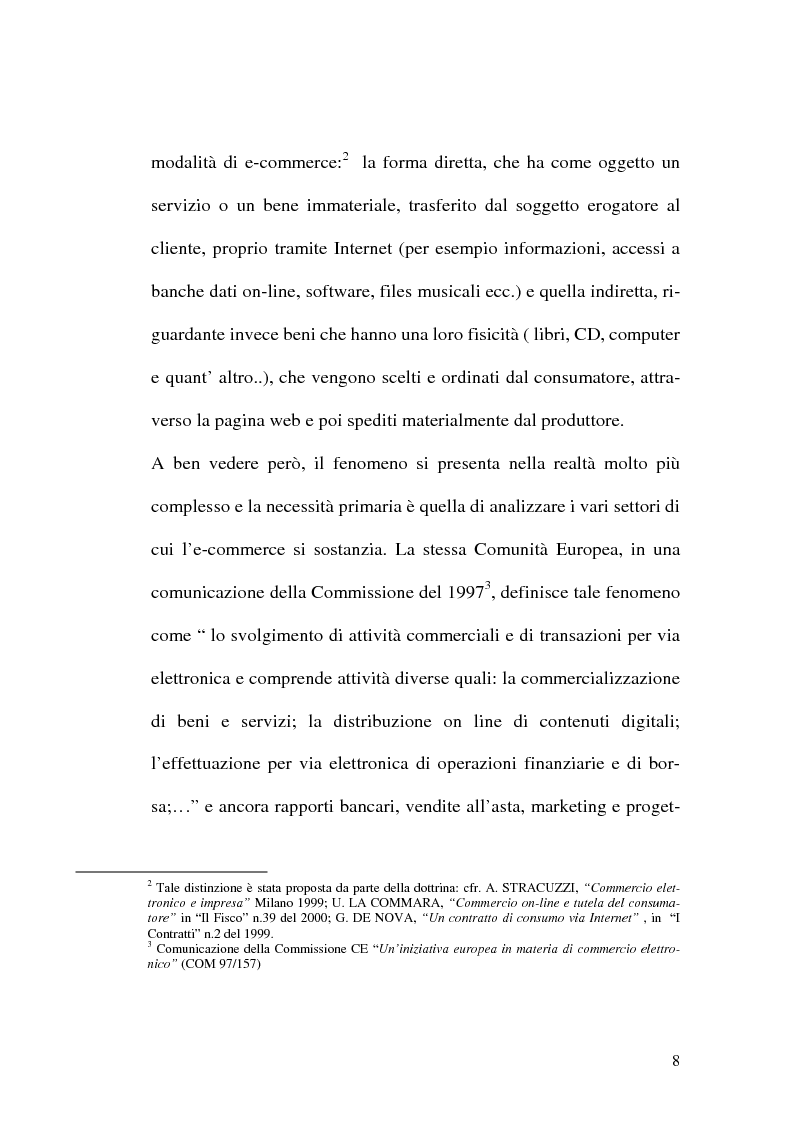 Anteprima della tesi: Pubblicità e informative commerciali in materia di tutela del consumatore, nel commercio on-line, Pagina 6